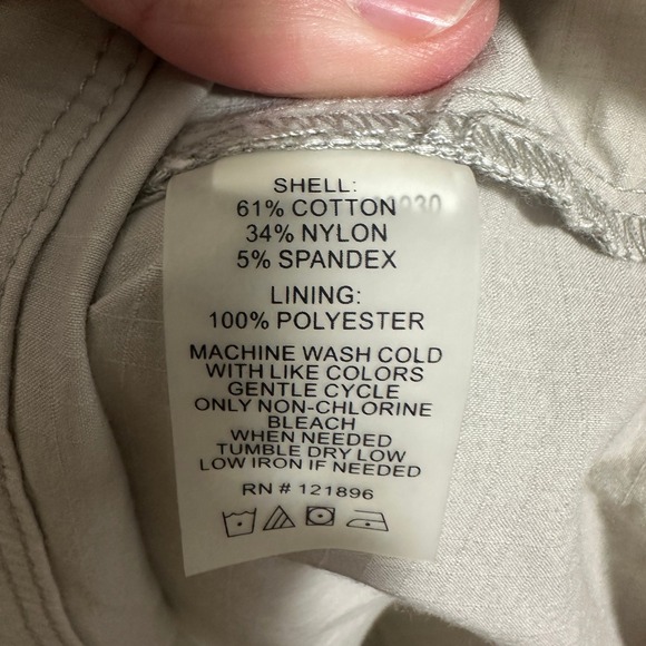 Title Nine Womens Beige Ripstop Utility Popover Shirt Dress TN-120930 Size XS - Picture 7 of 11